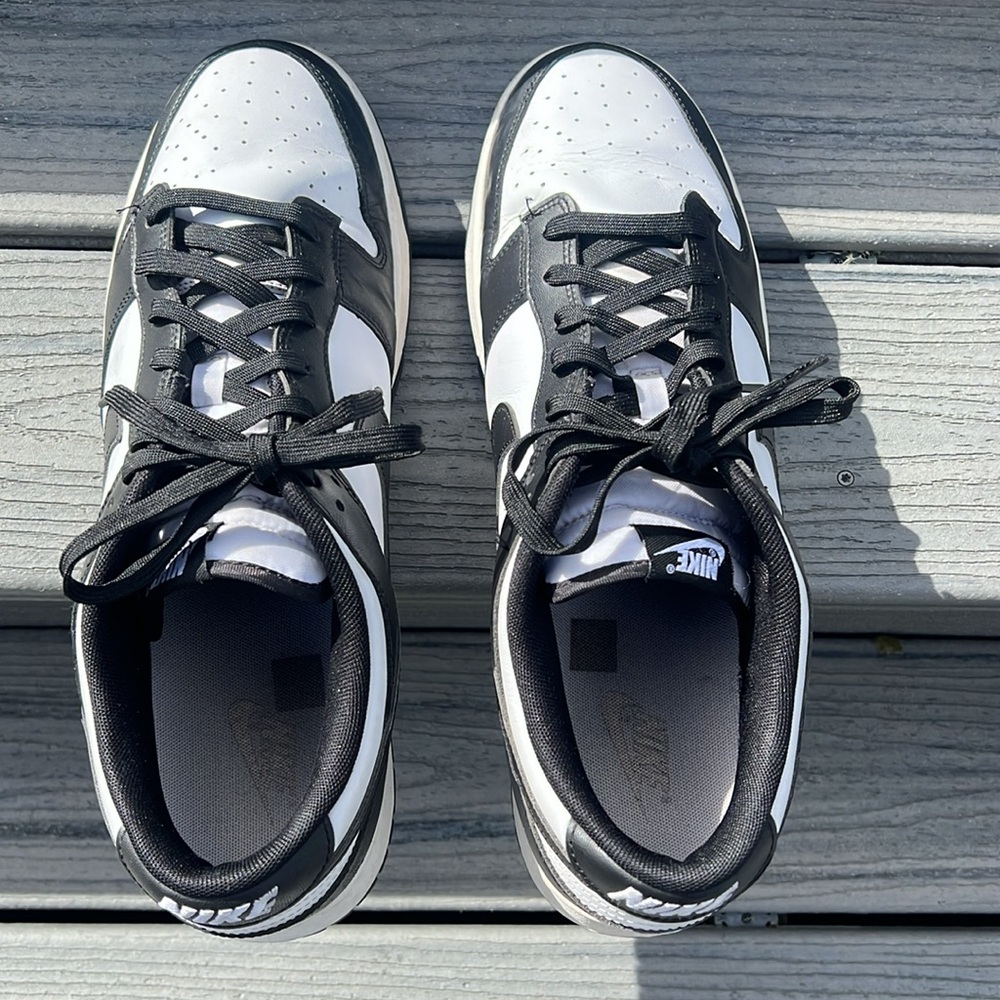 Nike Dunk low Panda Men's Black and White Sneakers in men’s size 14 good condn - Picture 2 of 8